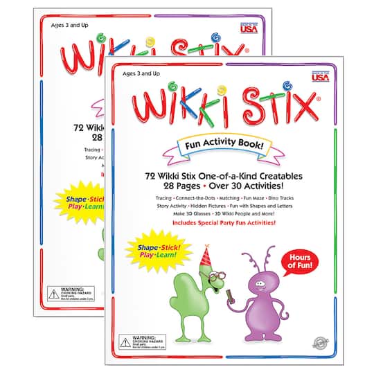 Wikki Stix® Fun Activity Book, ct of 2 | 8.5" x 11" | Michaels®